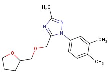 1-(3,4-dimethylphenyl)-3-methyl-5-[(tetrahydrofuran-2-ylmethoxy)methyl]-1H-1,2,4-triazole