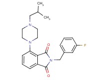 2-(3-fluorobenzyl)-4-(4-isobutyl-1-piperazinyl)-1H-isoindole-1,3(2H)-dione