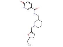 N-({1-[(5-ethyl-2-furyl)methyl]piperidin-3-yl}methyl)-6-oxo-1,6-dihydropyridine-3-carboxamide