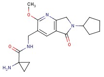 1-amino-N-[(6-cyclopentyl-2-methoxy-5-oxo-6,7-dihydro-5H-pyrrolo[3,4-b]pyridin-3-yl)methyl]cyclopropanecarboxamide