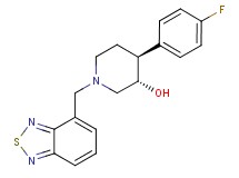 (3S*,4S*)-1-(2,1,3-benzothiadiazol-4-ylmethyl)-4-(4-fluorophenyl)piperidin-3-ol