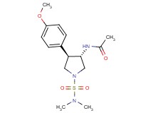 N-[(3S*,4R*)-1-[(dimethylamino)sulfonyl]-4-(4-methoxyphenyl)-3-pyrrolidinyl]acetamide