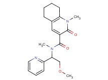 N-(2-methoxy-1-pyridin-2-ylethyl)-N,1-dimethyl-2-oxo-1,2,5,6,7,8-hexahydroquinoline-3-carboxamide