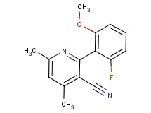 2-(2-fluoro-6-methoxyphenyl)-4,6-dimethylnicotinonitrile