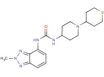N-(2-methyl-2H-1,2,3-benzotriazol-4-yl)-N'-[1-(tetrahydro-2H-thiopyran-4-yl)piperidin-4-yl]urea
