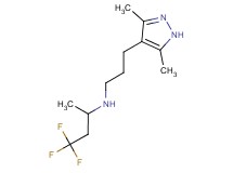 N-[3-(3,5-dimethyl-1H-pyrazol-4-yl)propyl]-4,4,4-trifluorobutan-2-amine