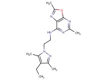 N-[2-(4-ethyl-3,5-dimethyl-1H-pyrazol-1-yl)ethyl]-2,5-dimethyl[1,3]oxazolo[5,4-d]pyrimidin-7-amine