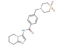 4-[(1,1-dioxidothiomorpholin-4-yl)methyl]-N-(5,6,7,8-tetrahydroimidazo[1,2-a]pyridin-3-yl)benzamide