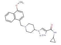 N-cyclopropyl-1-{1-[(4-methoxy-1-naphthyl)methyl]-4-piperidinyl}-1H-1,2,3-triazole-4-carboxamide