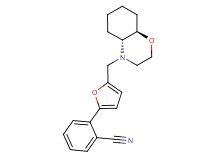 2-{5-[(4aR*,8aR*)-octahydro-4H-1,4-benzoxazin-4-ylmethyl]-2-furyl}benzonitrile