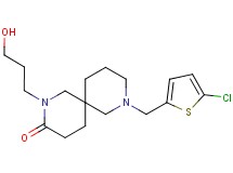8-[(5-chloro-2-thienyl)methyl]-2-(3-hydroxypropyl)-2,8-diazaspiro[5.5]undecan-3-one