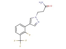 3-{4-[2-fluoro-3-(trifluoromethyl)phenyl]-1H-pyrazol-1-yl}propanamide