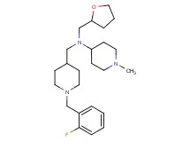 N-{[1-(2-fluorobenzyl)-4-piperidinyl]methyl}-1-methyl-N-(tetrahydro-2-furanylmethyl)-4-piperidinamine