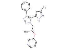 3-{1-methyl-2-[5-(3-methyl-1H-pyrazol-5-yl)-4-phenyl-1H-imidazol-1-yl]ethoxy}pyridine