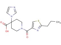 4-(1H-imidazol-1-yl)-1-[(2-propyl-1,3-thiazol-4-yl)carbonyl]piperidine-4-carboxylic acid