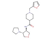 1-(2-furylmethyl)-N-[(3R*,4R*)-4-(1-pyrrolidinyl)tetrahydro-3-furanyl]-4-piperidinecarboxamide