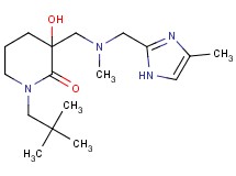 1-(2,2-dimethylpropyl)-3-hydroxy-3-({methyl[(4-methyl-1H-imidazol-2-yl)methyl]amino}methyl)-2-piperidinone