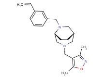 (1S*,5R*)-3-[(3,5-dimethyl-4-isoxazolyl)methyl]-6-(3-vinylbenzyl)-3,6-diazabicyclo[3.2.2]nonane