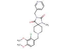 8-(2-chloro-3,4-dimethoxybenzyl)-1-methyl-3-(3-pyridinylmethyl)-1,3,8-triazaspiro[4.5]decane-2,4-dione