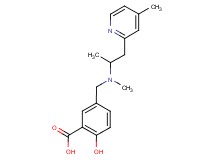 2-hydroxy-5-({methyl[1-methyl-2-(4-methylpyridin-2-yl)ethyl]amino}methyl)benzoic acid