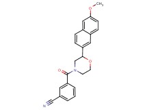 3-{[2-(6-methoxy-2-naphthyl)morpholin-4-yl]carbonyl}benzonitrile