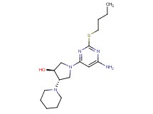 (3S*,4S*)-1-[6-amino-2-(butylthio)pyrimidin-4-yl]-4-piperidin-1-ylpyrrolidin-3-ol