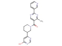 6-{1-[(4-methyl-2-pyridin-3-ylpyrimidin-5-yl)carbonyl]piperidin-3-yl}pyrimidin-4-ol