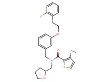N-{3-[2-(2-fluorophenyl)ethoxy]benzyl}-3-methyl-N-(tetrahydro-2-furanylmethyl)-2-thiophenecarboxamide