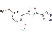 3-(2,5-dimethoxyphenyl)-5-(1H-pyrazol-4-yl)-1,2,4-oxadiazole