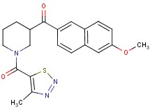 (6-methoxy-2-naphthyl){1-[(4-methyl-1,2,3-thiadiazol-5-yl)carbonyl]-3-piperidinyl}methanone