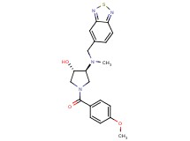 (3S*,4S*)-4-[(2,1,3-benzothiadiazol-5-ylmethyl)(methyl)amino]-1-(4-methoxybenzoyl)-3-pyrrolidinol