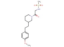 N-(2-{3-[2-(4-methoxyphenyl)ethyl]-1-piperidinyl}-2-oxoethyl)methanesulfonamide