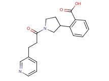 2-{1-[3-(3-pyridinyl)propanoyl]-3-pyrrolidinyl}benzoic acid