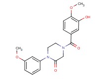 4-(3-hydroxy-4-methoxybenzoyl)-1-(3-methoxyphenyl)-2-piperazinone
