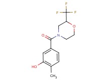 2-methyl-5-{[2-(trifluoromethyl)morpholin-4-yl]carbonyl}phenol