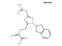 (2S)-2-amino-4-[3-(2-amino-2-oxoethyl)-1-(2,3-dihydro-1H-inden-2-yl)-1H-1,2,4-triazol-5-yl]butanoic acid