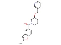 3-[({1-[(2-methyl-1-benzofuran-5-yl)carbonyl]-3-piperidinyl}oxy)methyl]pyridine