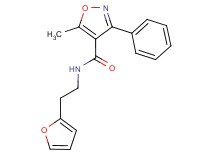 N-[2-(2-furyl)ethyl]-5-methyl-3-phenyl-4-isoxazolecarboxamide