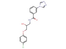 N-[3-(4-chlorophenoxy)-2-hydroxypropyl]-3-(4H-1,2,4-triazol-4-yl)benzamide