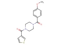 1-(4-methoxybenzoyl)-4-(3-thienylcarbonyl)piperazine