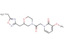 1-(2-{2-[(5-ethyl-1,2,4-oxadiazol-3-yl)methyl]morpholin-4-yl}-2-oxoethyl)-3-methoxypyridin-2(1H)-one