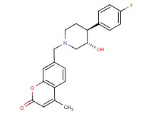 7-{[(3S*,4S*)-4-(4-fluorophenyl)-3-hydroxypiperidin-1-yl]methyl}-4-methyl-2H-chromen-2-one