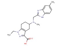 1-ethyl-5-{methyl[(5-methyl-1H-benzimidazol-2-yl)methyl]amino}-4,5,6,7-tetrahydro-1H-indazole-3-carboxylic acid