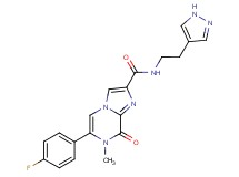 6-(4-fluorophenyl)-7-methyl-8-oxo-N-[2-(1H-pyrazol-4-yl)ethyl]-7,8-dihydroimidazo[1,2-a]pyrazine-2-carboxamide