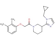 3-[1-(cyclopropylmethyl)-1H-imidazol-2-yl]-1-[(2,3-dimethylphenoxy)acetyl]piperidine