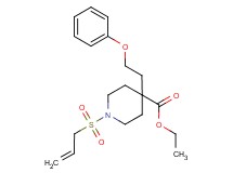 ethyl 1-(allylsulfonyl)-4-(2-phenoxyethyl)-4-piperidinecarboxylate