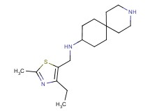 N-[(4-ethyl-2-methyl-1,3-thiazol-5-yl)methyl]-3-azaspiro[5.5]undecan-9-amine