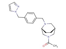 (1R*,5R*)-3-acetyl-6-[4-(1H-pyrazol-1-ylmethyl)benzyl]-3,6-diazabicyclo[3.2.2]nonane