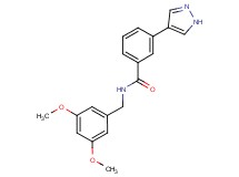 N-(3,5-dimethoxybenzyl)-3-(1H-pyrazol-4-yl)benzamide