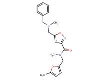 5-{[benzyl(methyl)amino]methyl}-N-methyl-N-[(5-methyl-2-furyl)methyl]-3-isoxazolecarboxamide